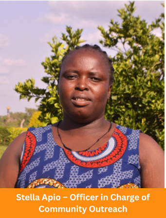 Stella Apio – Officer in Charge of Community Outreach Stella Apio – Officer in Charge of Community Outreach